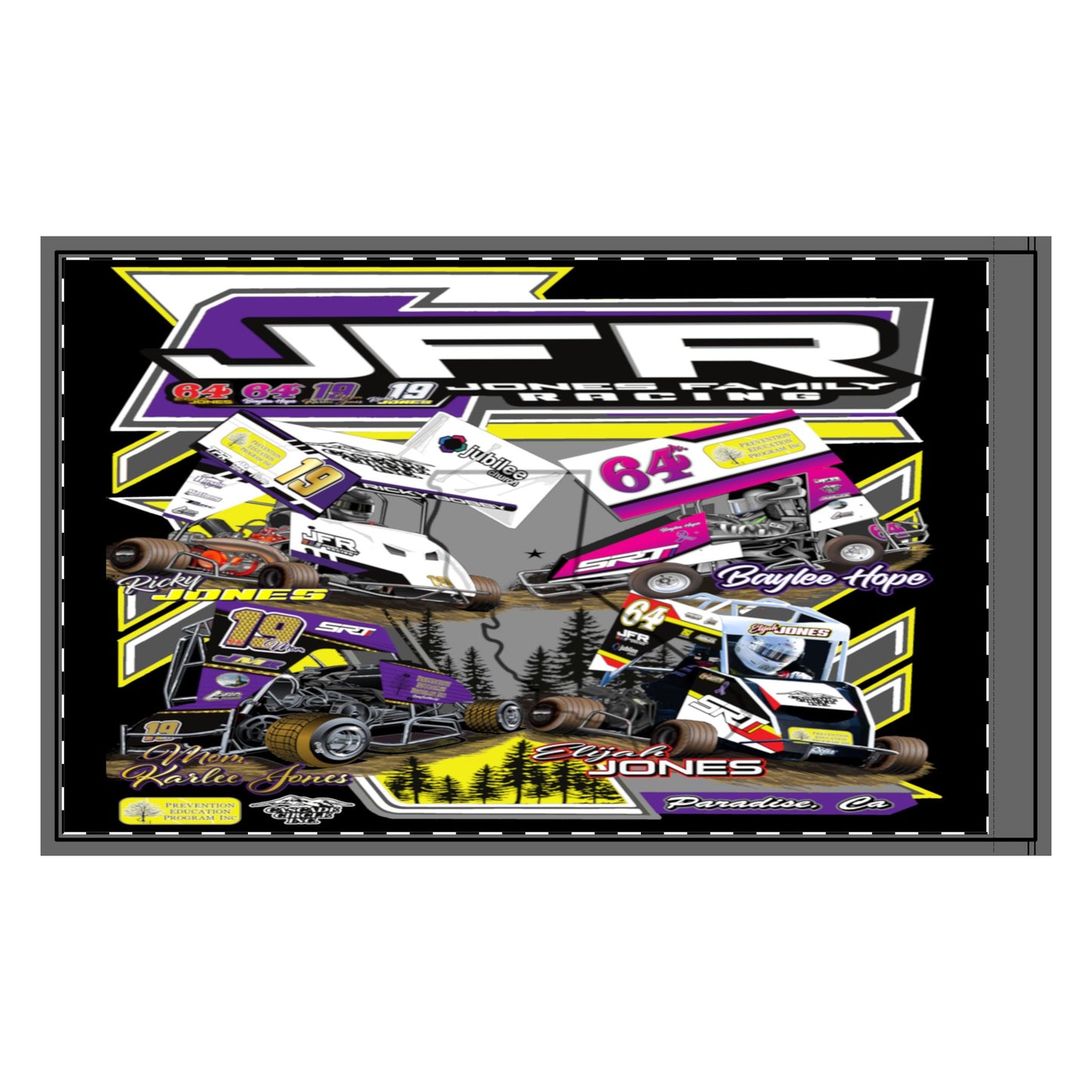 Jones Family Racing Flag