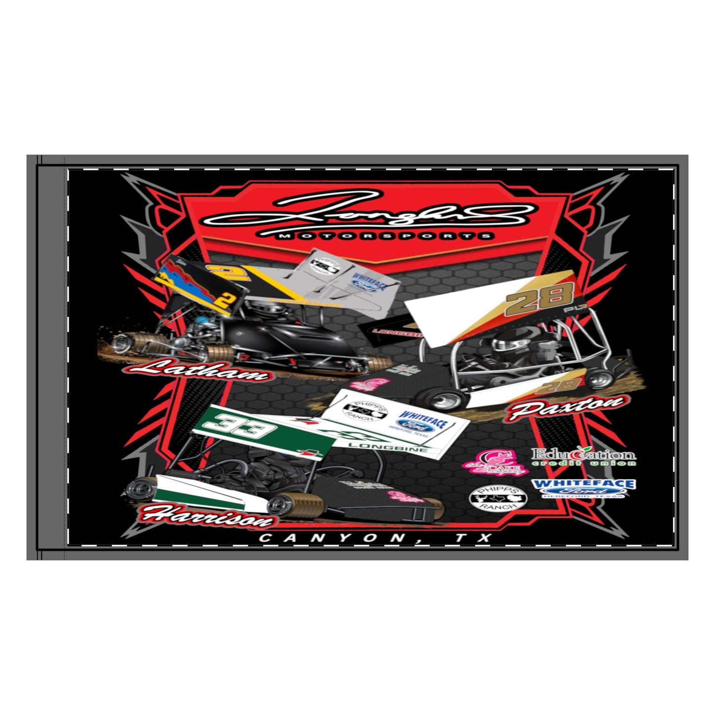 Longbine Family Racing Flag