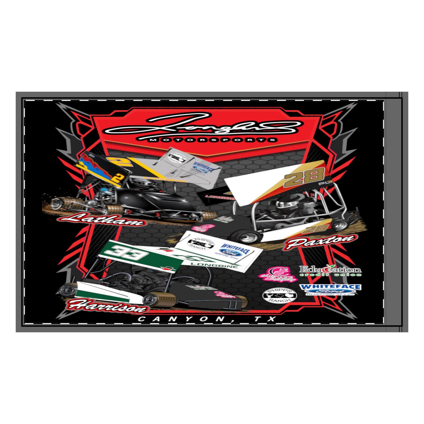 Longbine Family Racing Flag