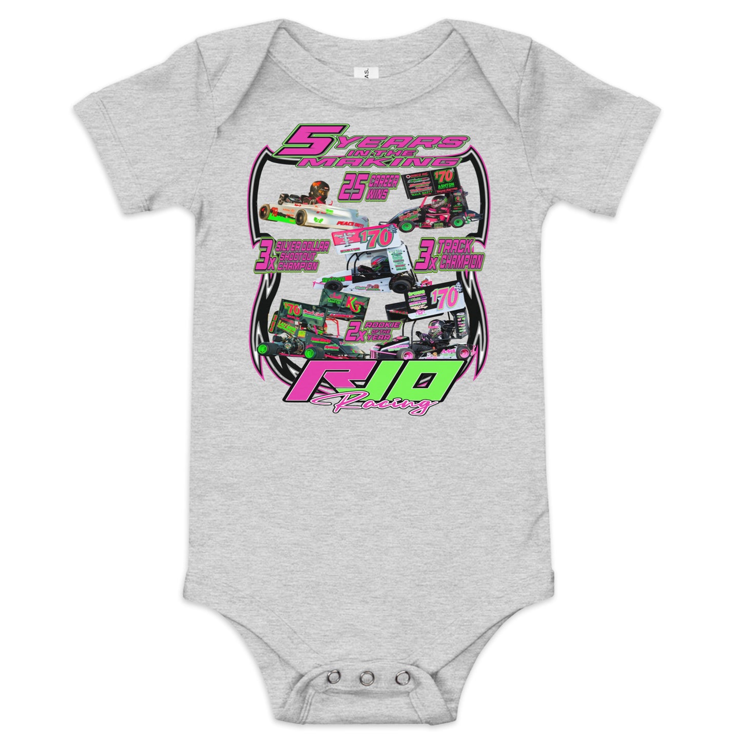 RJo Racing 5 Years Infant Onesie