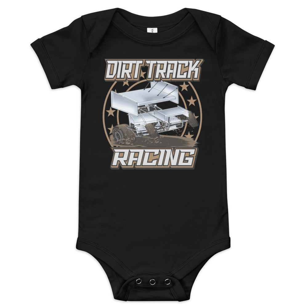 Dirt Track Racing Infant Onesie