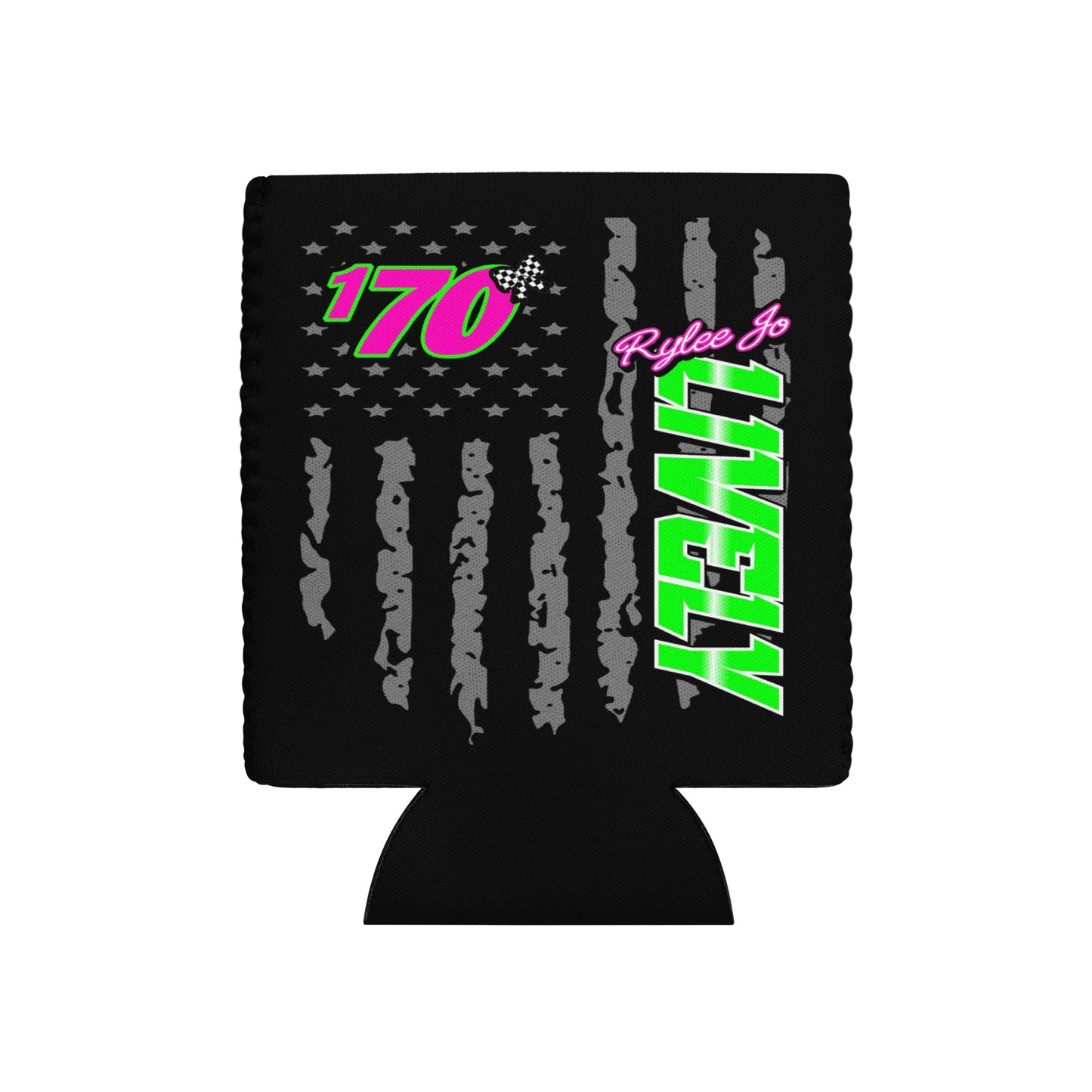 RJo Racing American Flag Can cooler