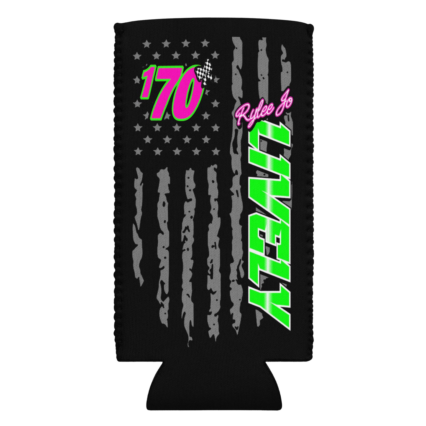 RJo Racing American Flag Can cooler