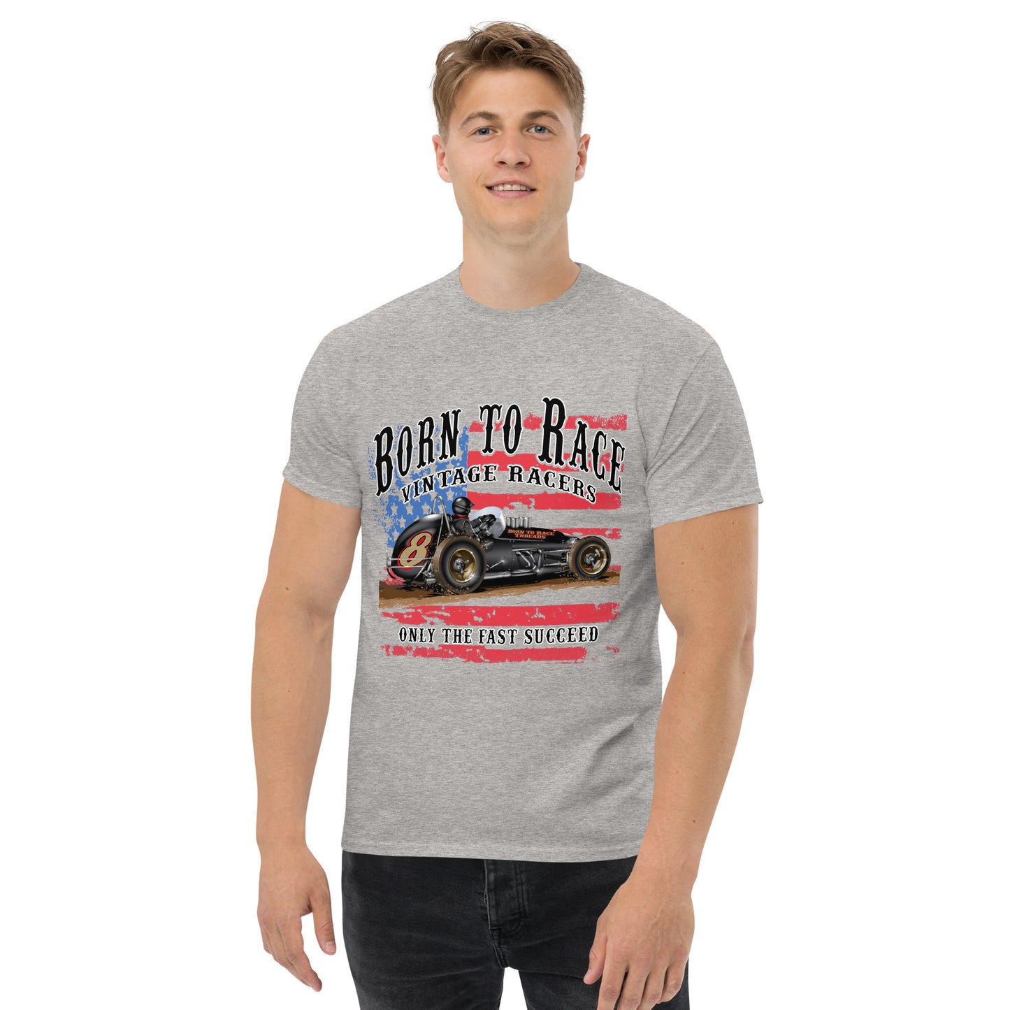 Vintage Sprint Racer Adult T-Shirt