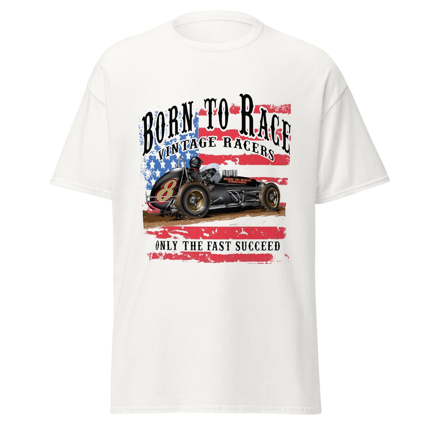 Vintage Sprint Racer Adult T-Shirt