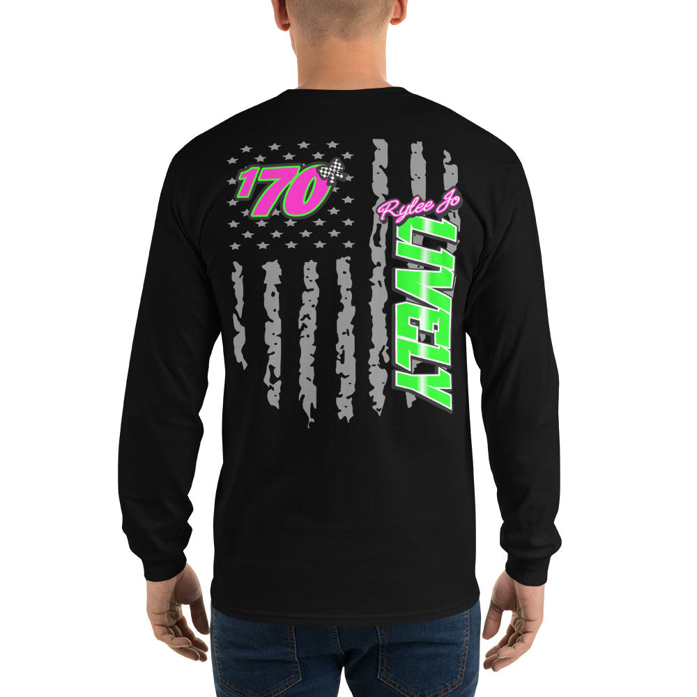 RJo Racing American Flag Adult Long Sleeve