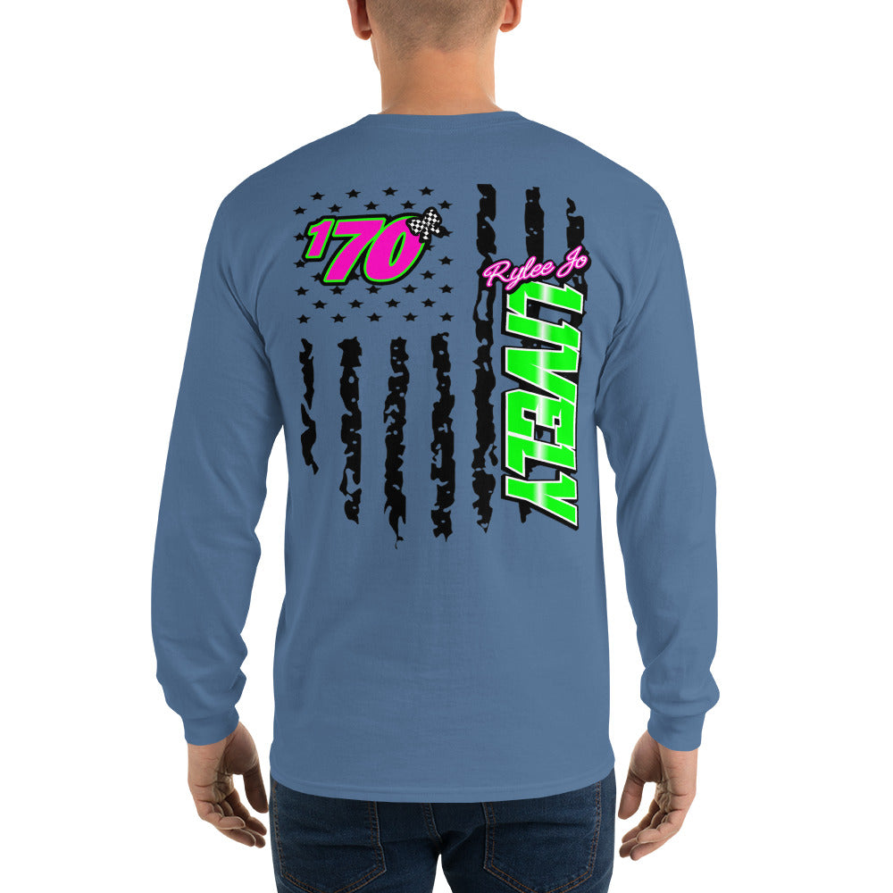 RJo Racing American Flag Adult Long Sleeve