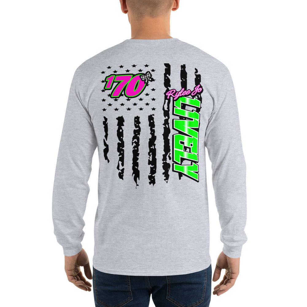 RJo Racing American Flag Adult Long Sleeve