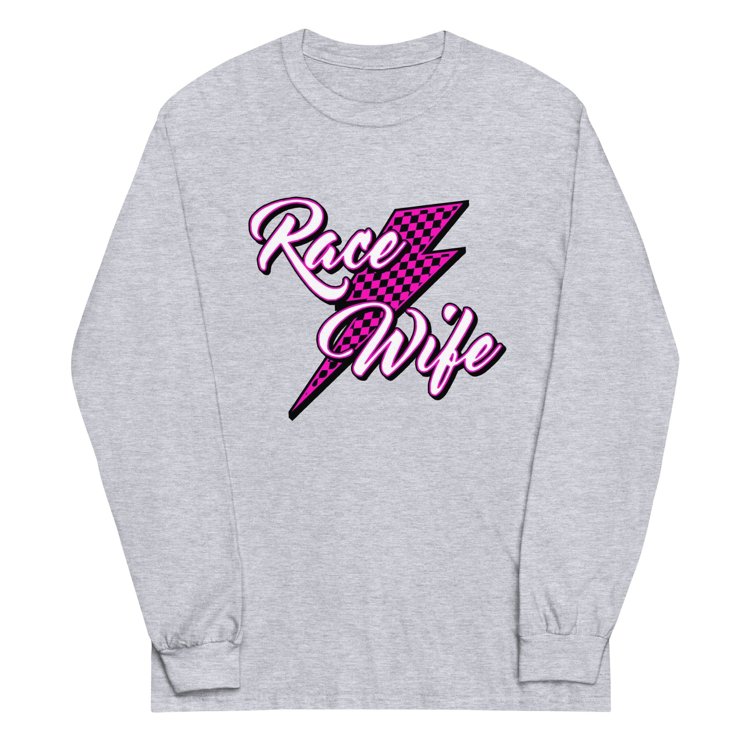 Race Wife Pink Adult Long Sleeve