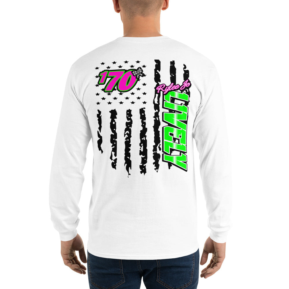 RJo Racing American Flag Adult Long Sleeve