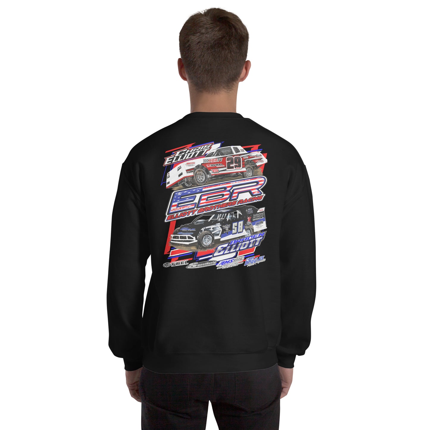 Elliott Brothers Racing Adult Crewneck Sweatshirt