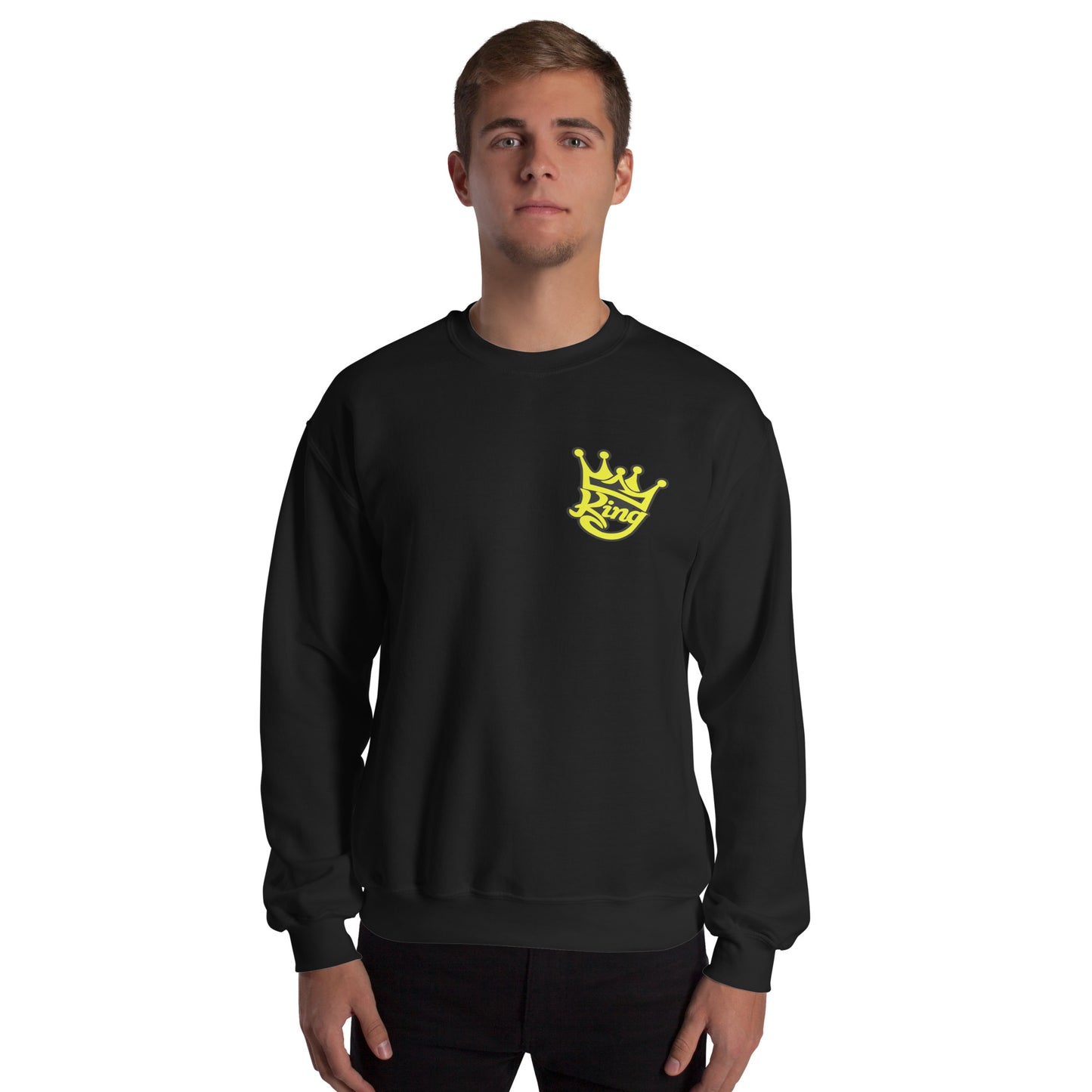 Josh King Crown Adult Crew Neck Sweatshirt