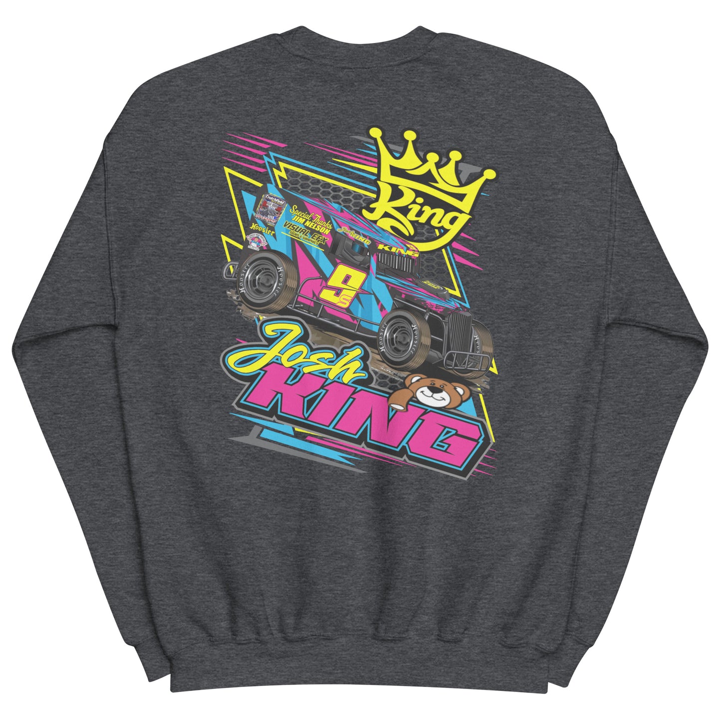 Josh King Crown Adult Crew Neck Sweatshirt