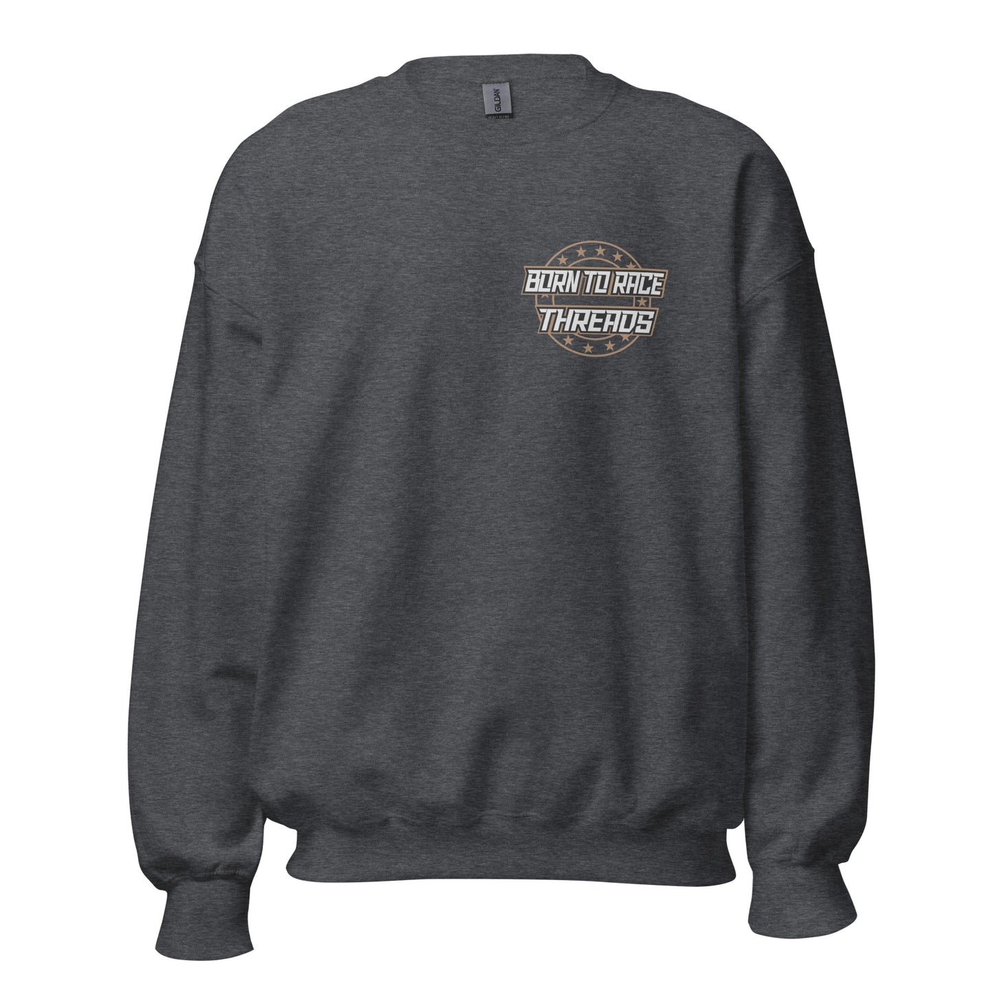Dirt Track Racing Adult Crew Sweatshirt