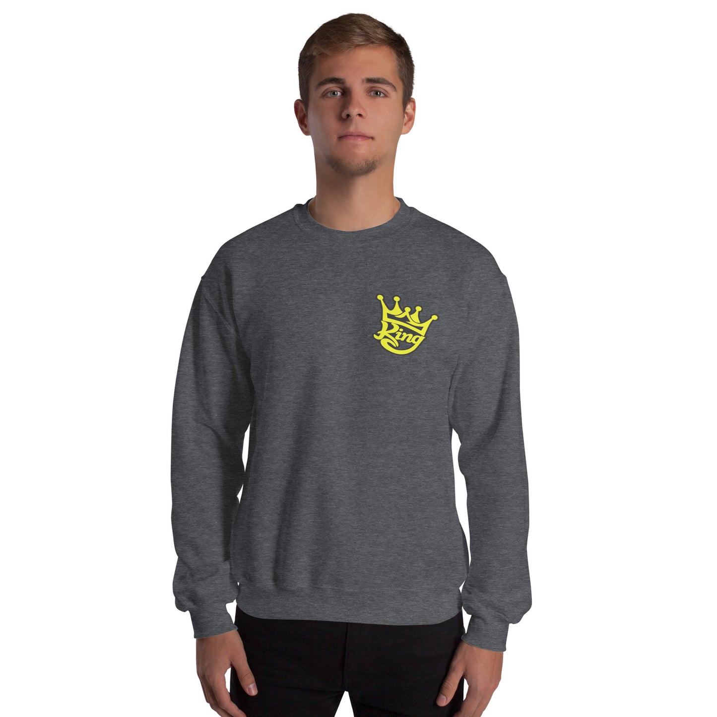 Josh King Crown Adult Crew Neck Sweatshirt