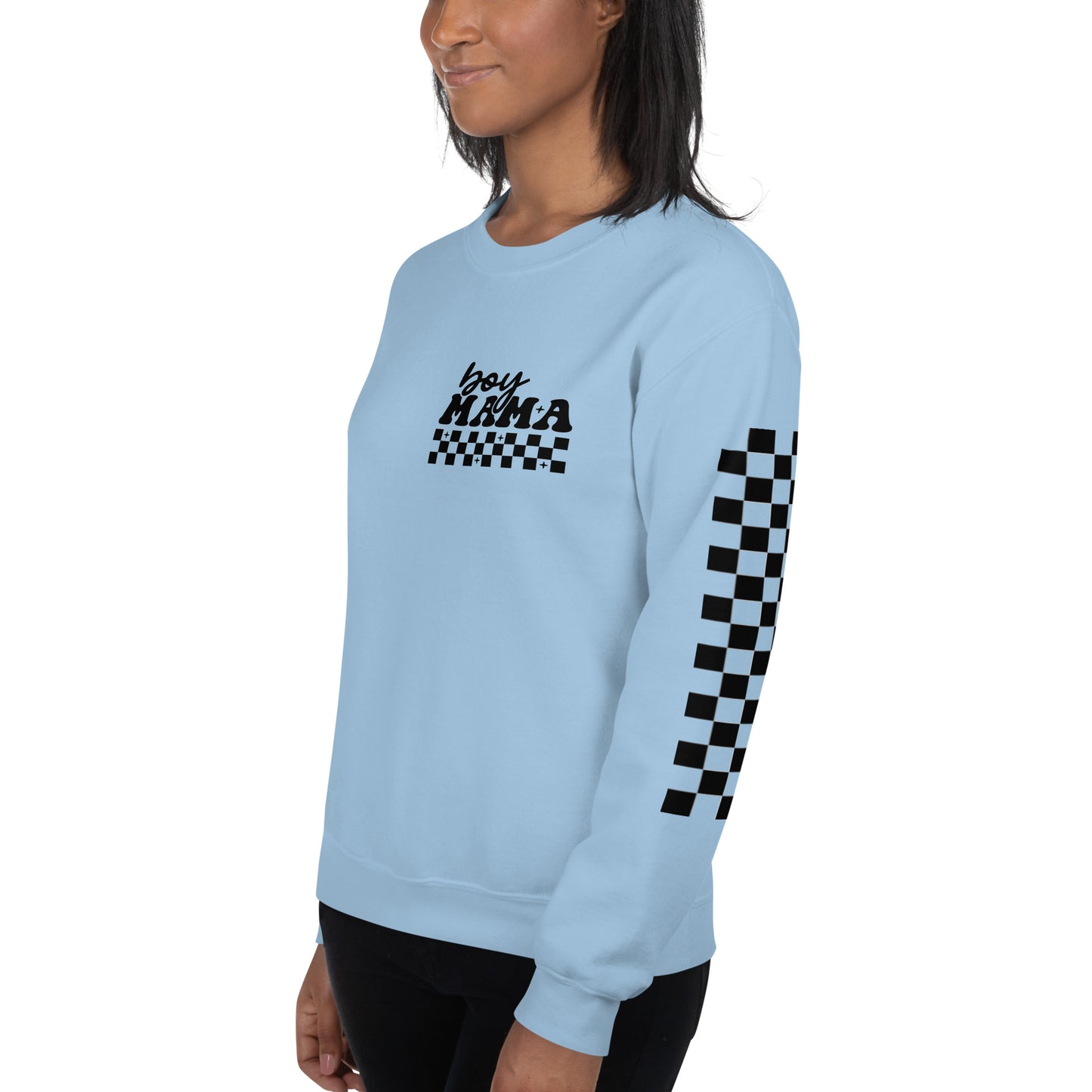 Boy Mama Adult Crew Sweatshirt