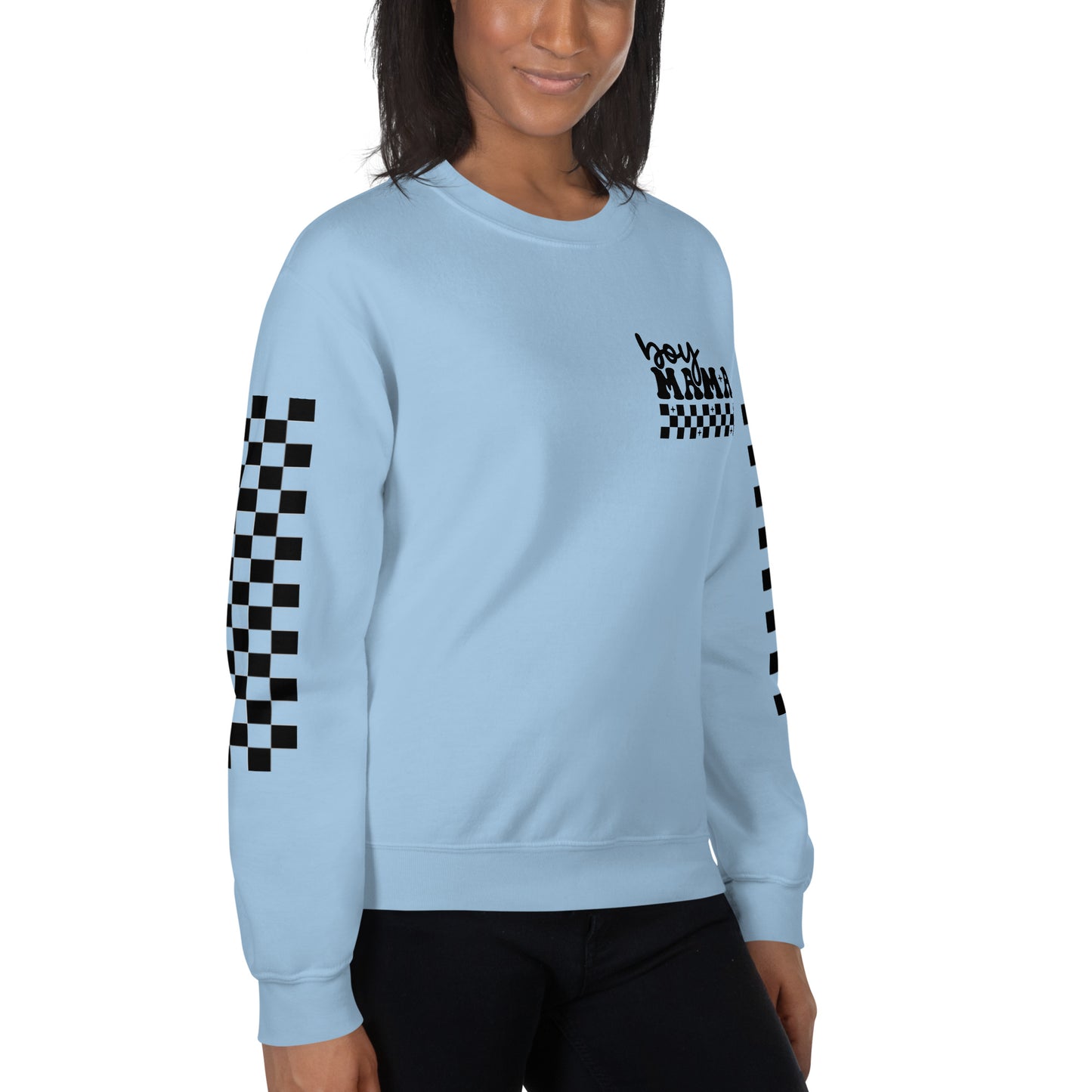 Boy Mama Adult Crew Sweatshirt
