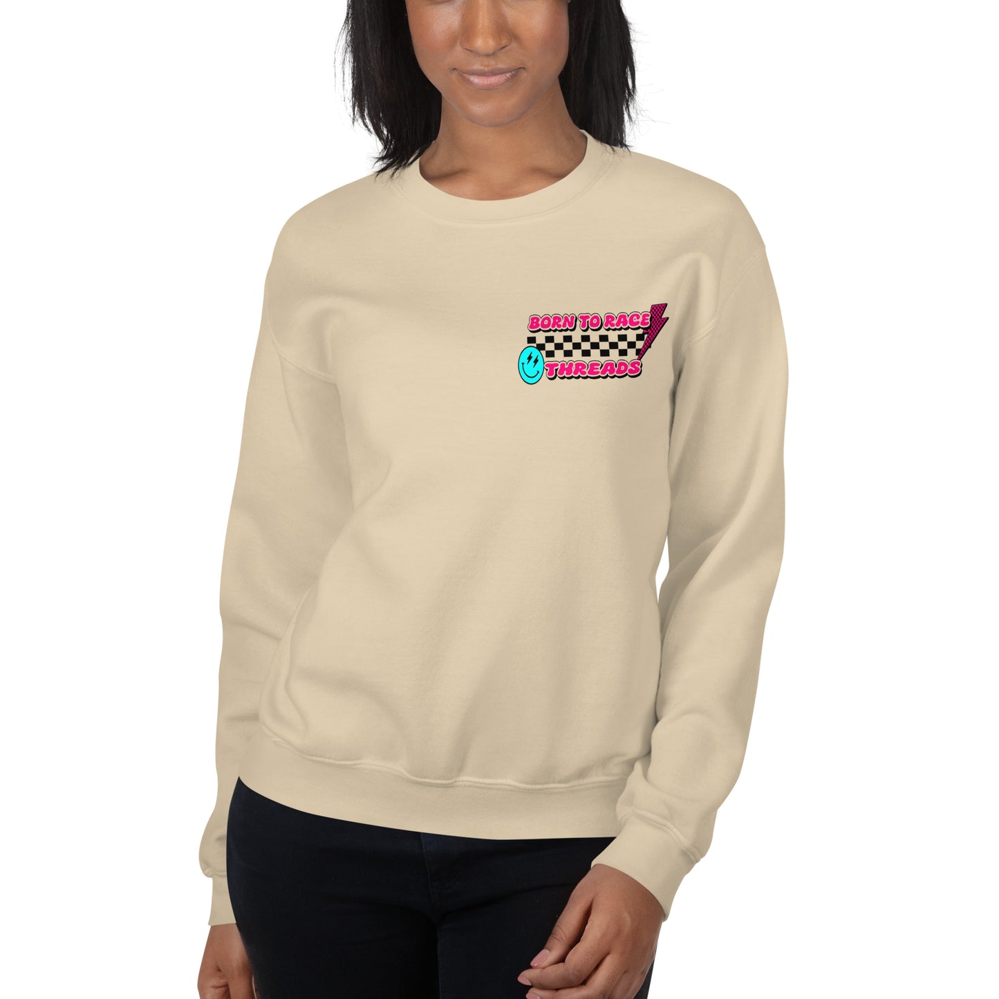 I Don't Chase Boys I Pass Them Adult Crew Sweatshirt