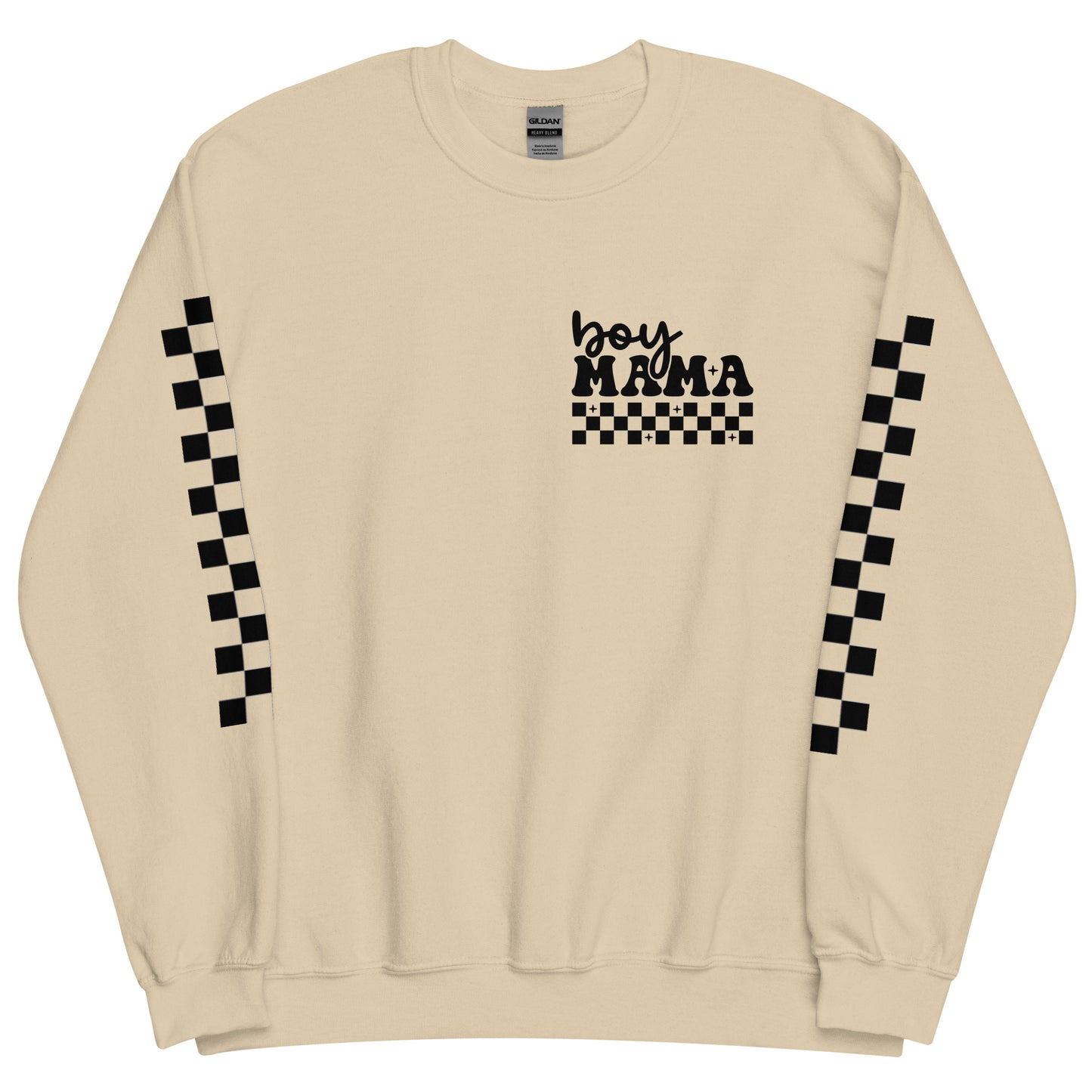 Boy Mama Adult Crew Sweatshirt