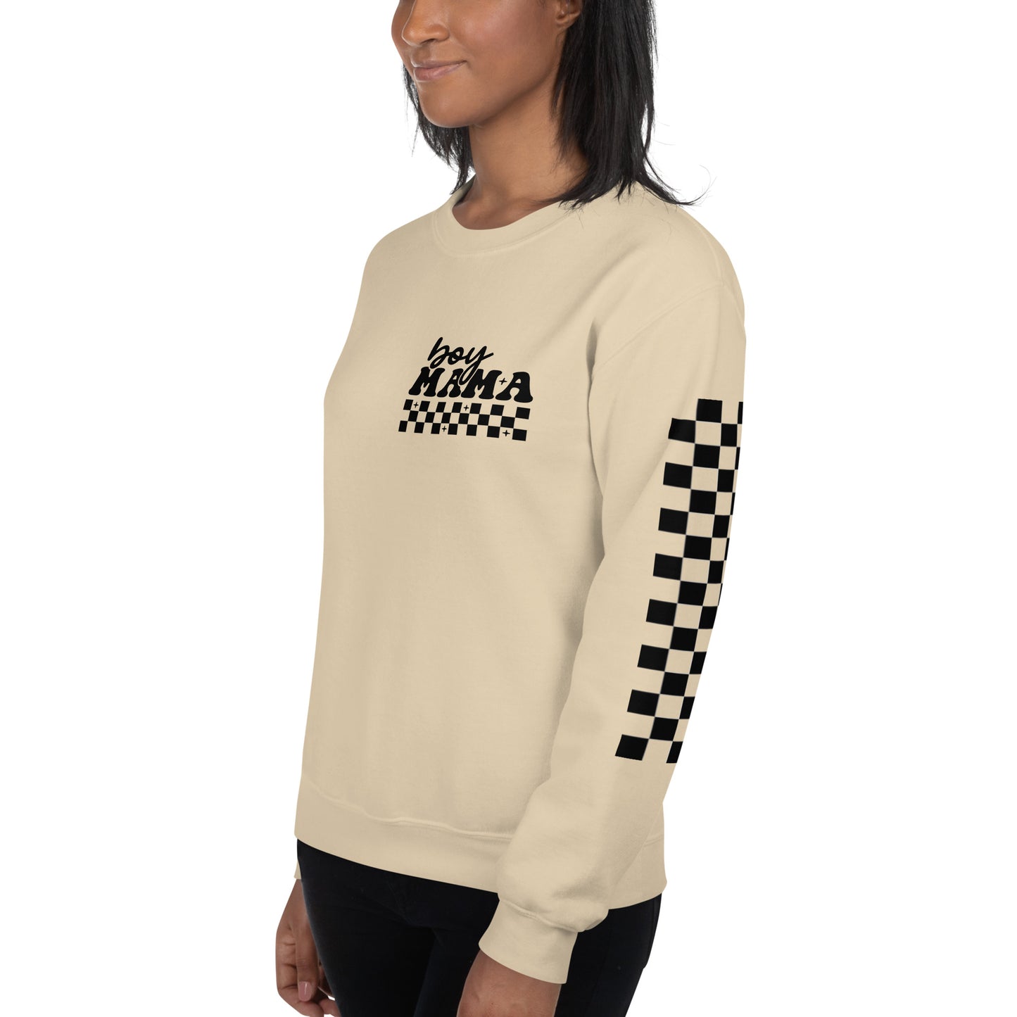 Boy Mama Adult Crew Sweatshirt