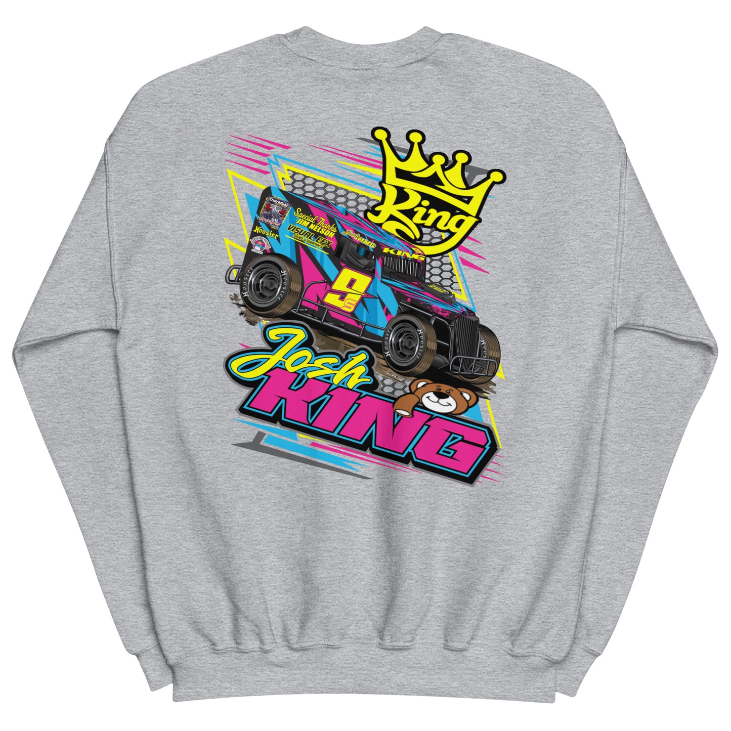 Josh King Crown Adult Crew Neck Sweatshirt