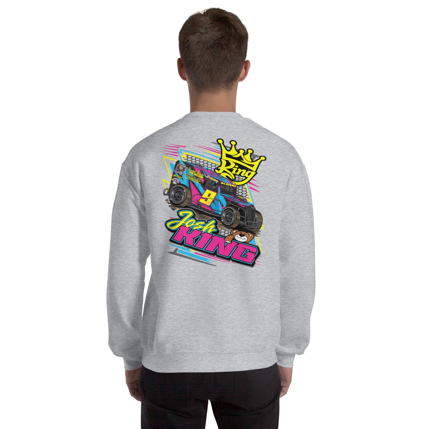 Josh King Teddy Bear Adult Crew Neck Sweatshirt