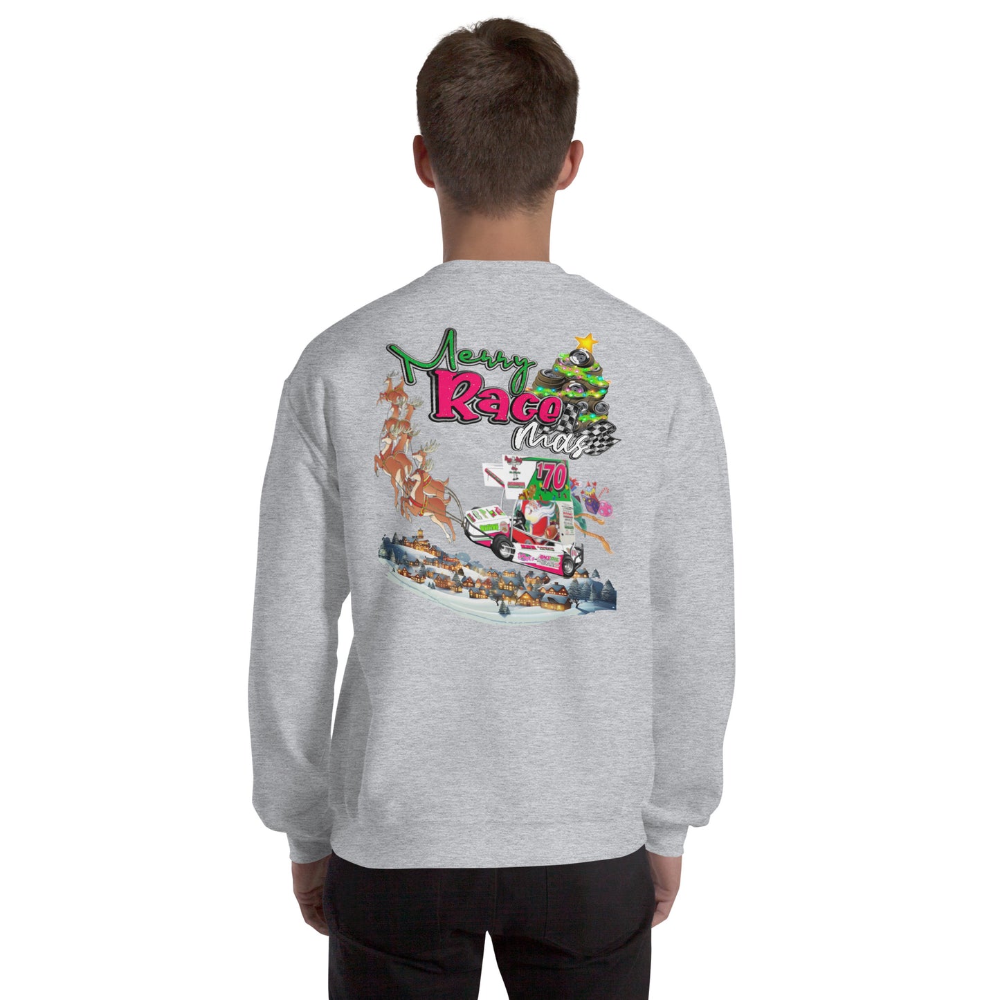RJo Racing Christmas 2024 Adult Crewneck Sweatshirt