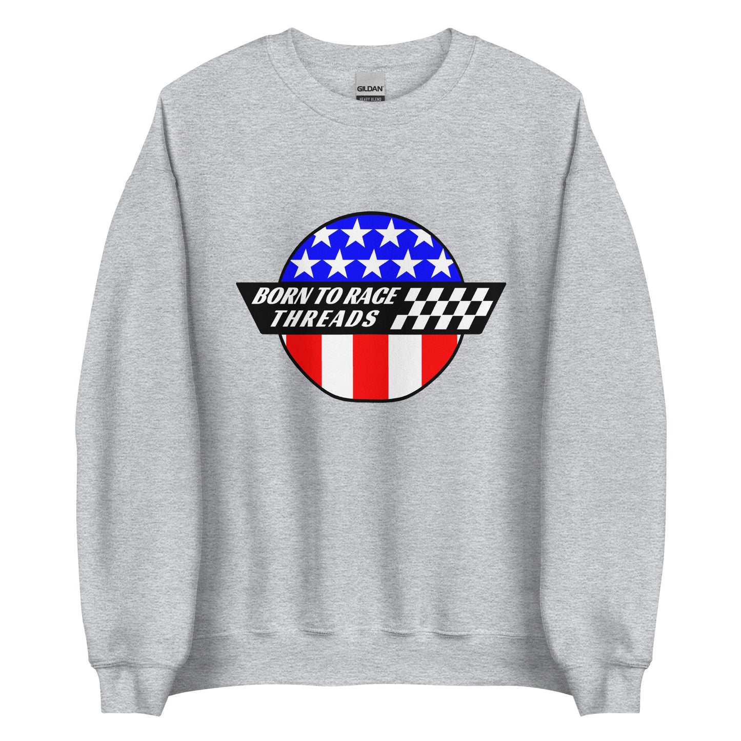 Patriotic BRT Logo Adult Crew Sweatshirt