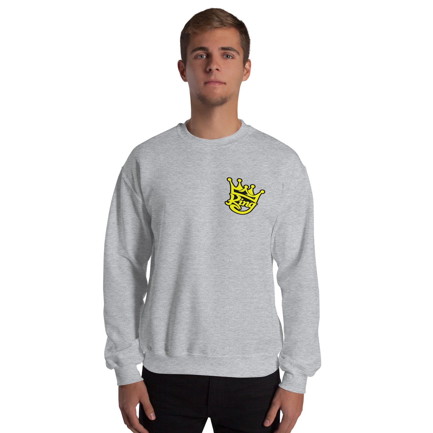 Josh King Crown Adult Crew Neck Sweatshirt