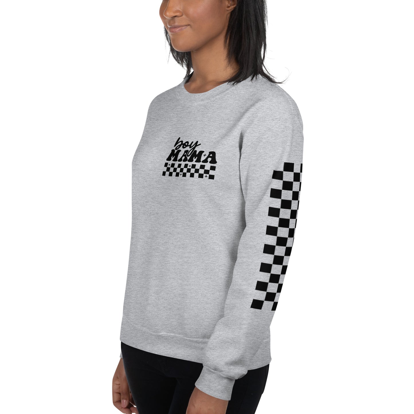 Boy Mama Adult Crew Sweatshirt