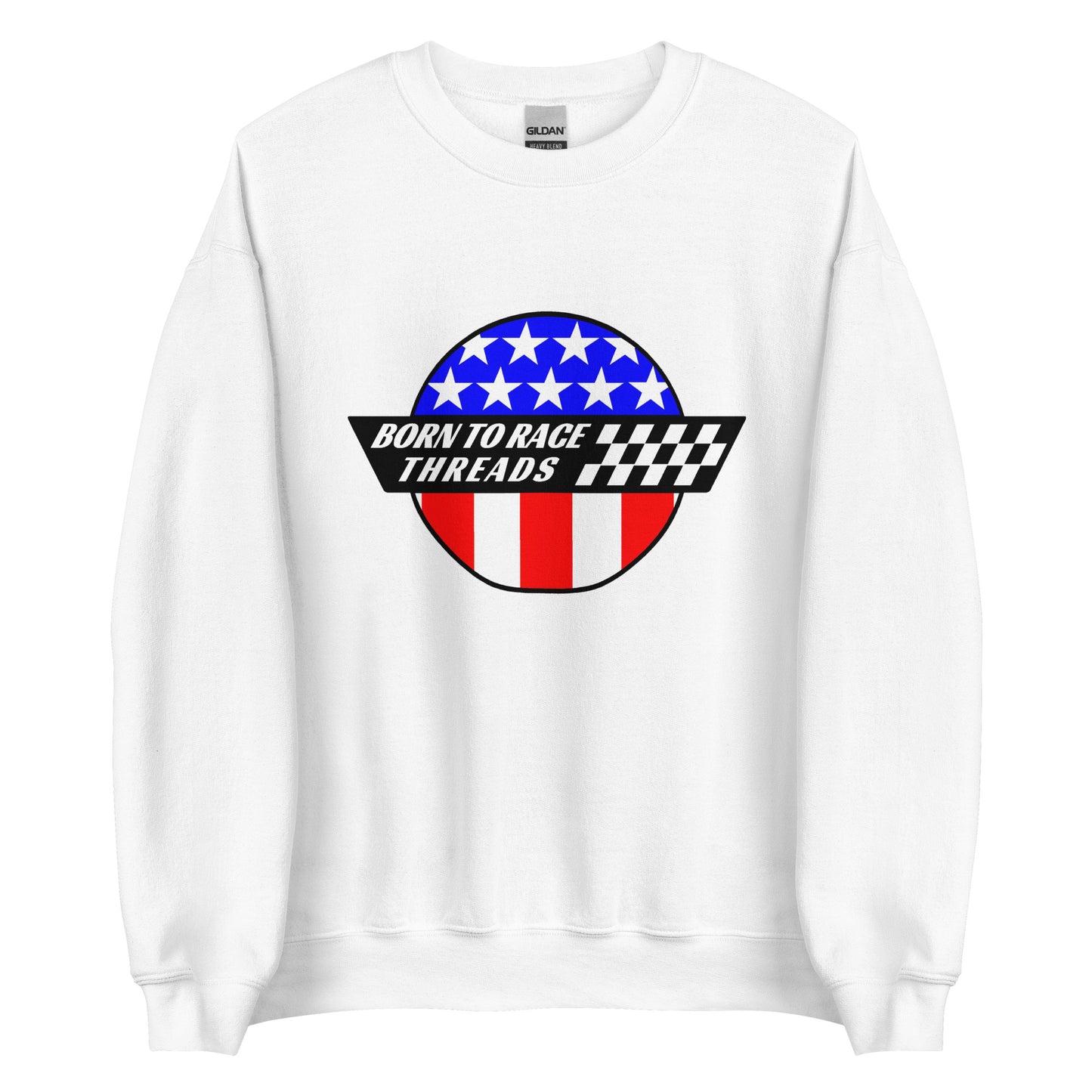 Patriotic BRT Logo Adult Crew Sweatshirt