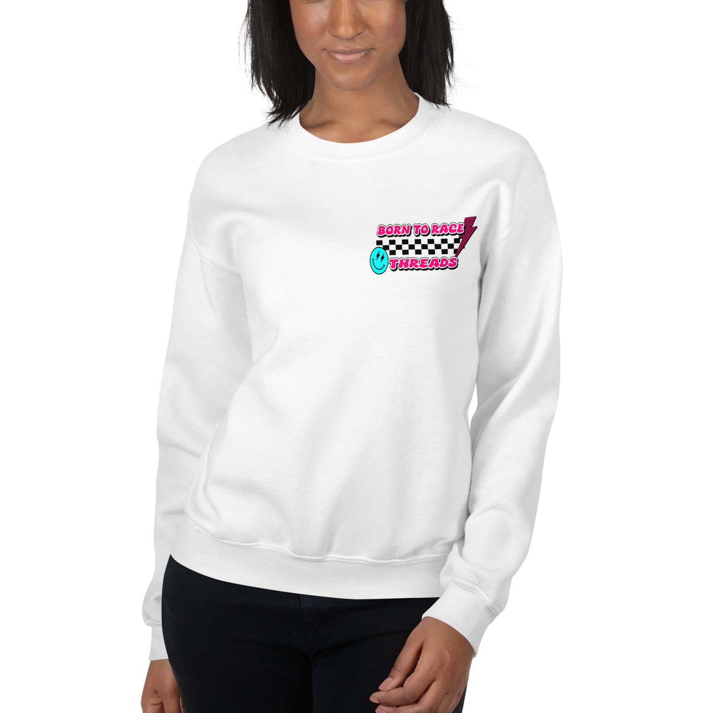 I Don't Chase Boys I Pass Them Adult Crew Sweatshirt
