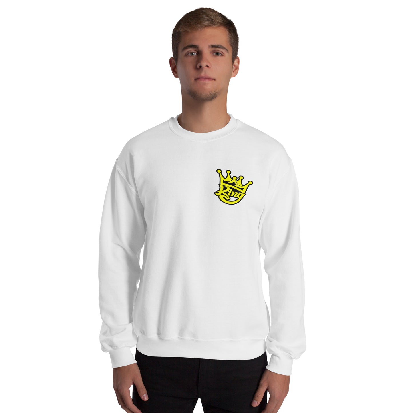 Josh King Crown Adult Crew Neck Sweatshirt