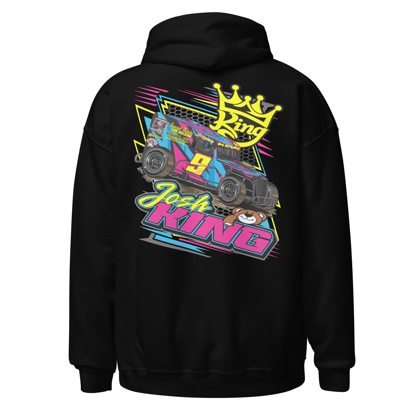 Josh King Teddy Bear Adult Hoodie Sweatshirt