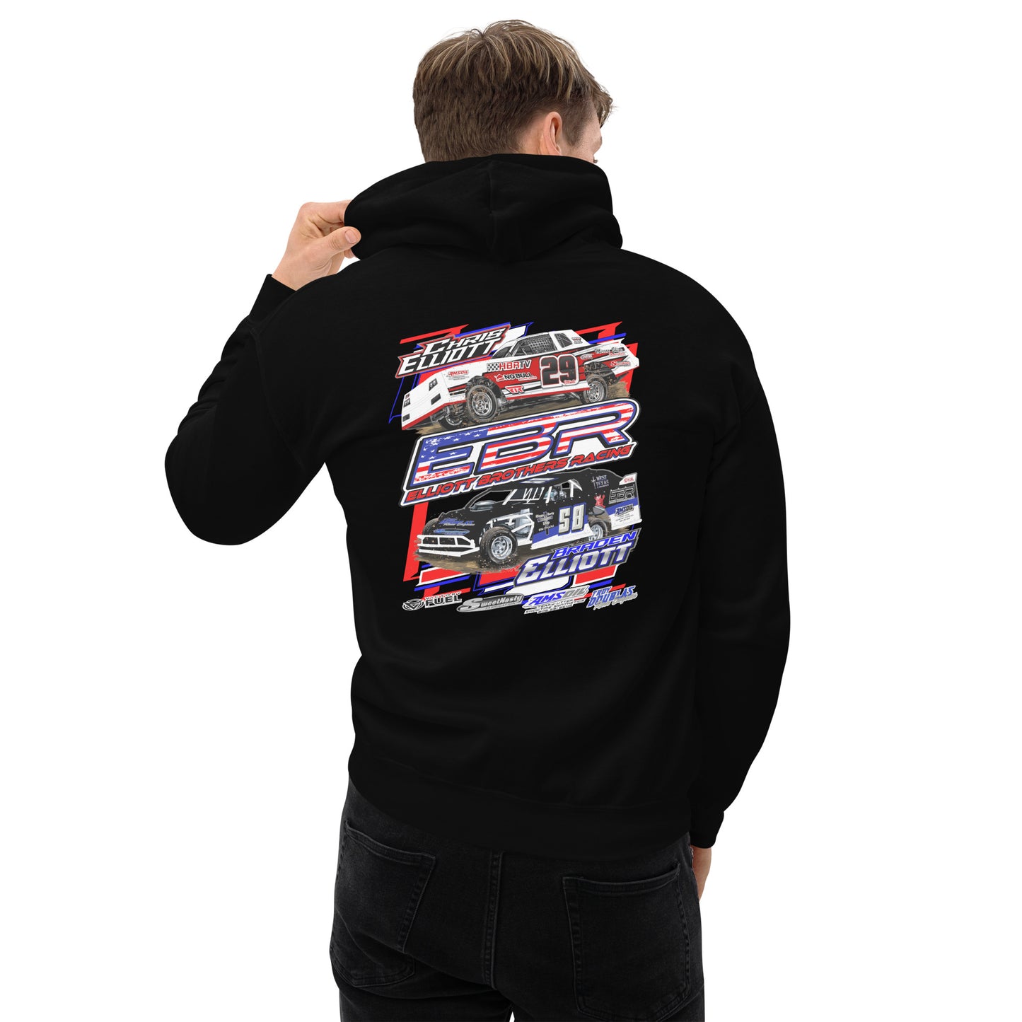 Elliott Brothers Racing Adult Hoodie Sweatshirt