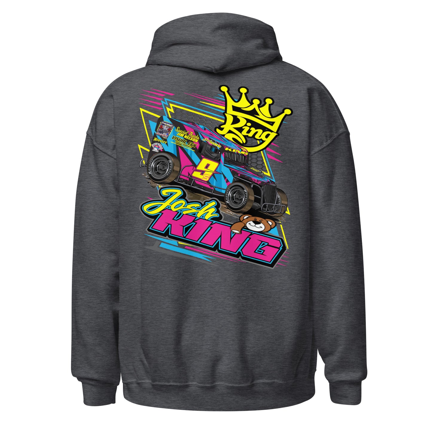 Josh King Teddy Bear Adult Hoodie Sweatshirt