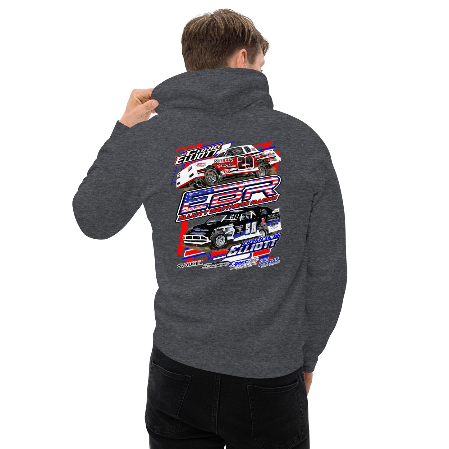 Elliott Brothers Racing Adult Hoodie Sweatshirt