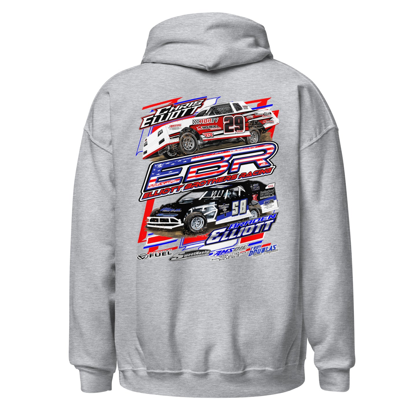 Elliott Brothers Racing Adult Hoodie Sweatshirt