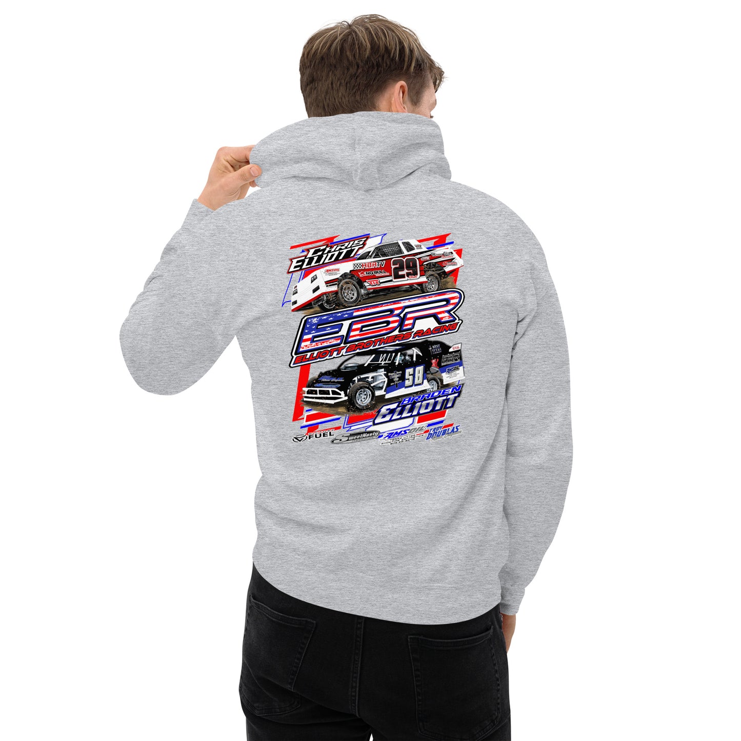 Elliott Brothers Racing Adult Hoodie Sweatshirt