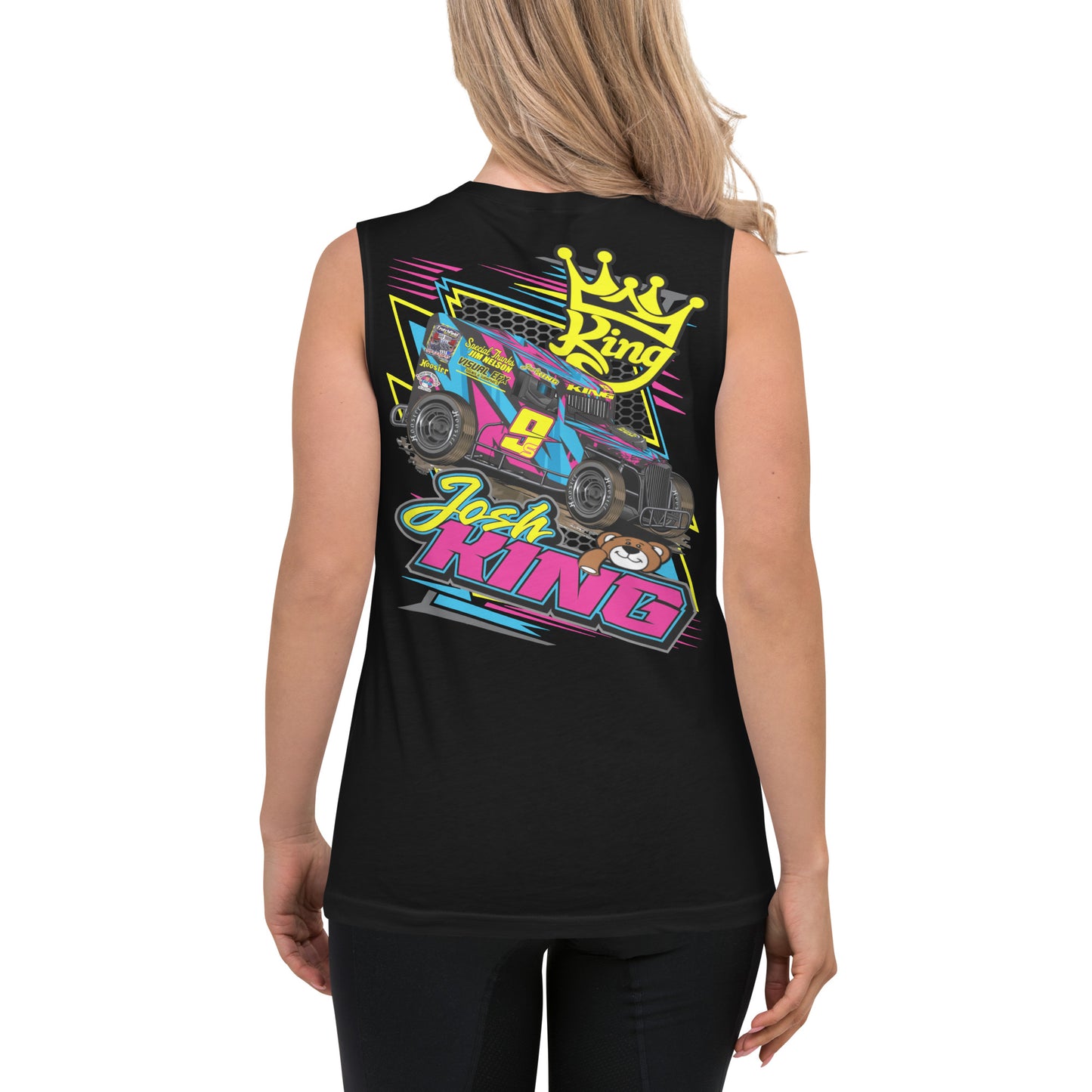Josh King Teddy Bear Racing Muscle Shirt