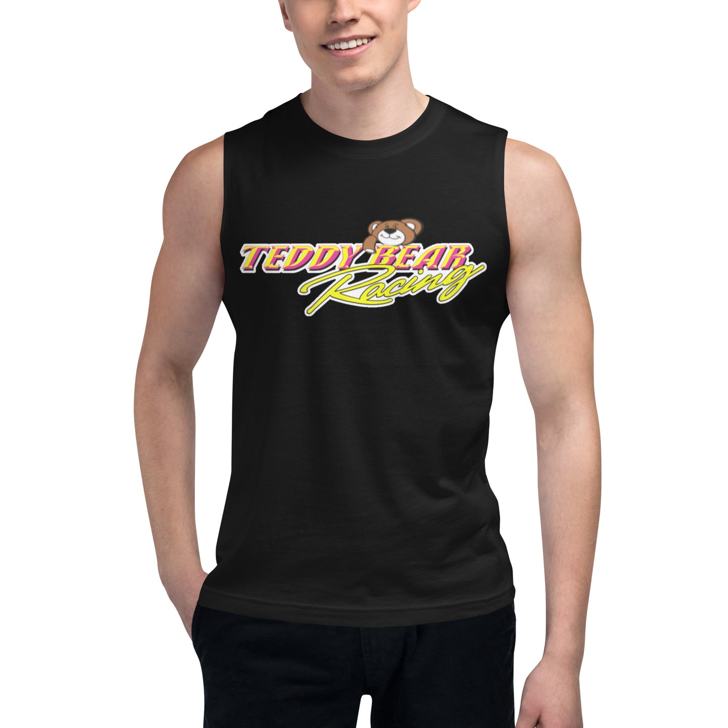 Josh King Teddy Bear Racing Muscle Shirt