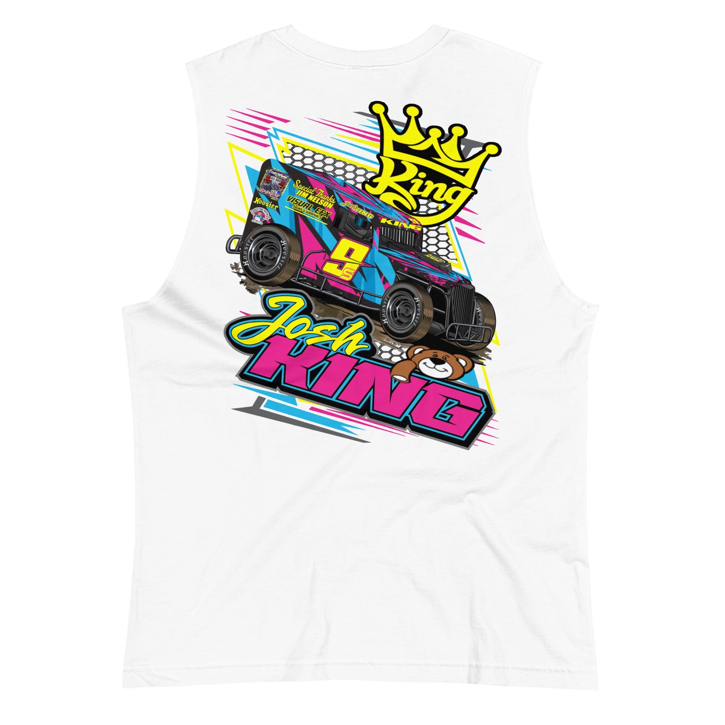 Josh King Teddy Bear Racing Muscle Shirt