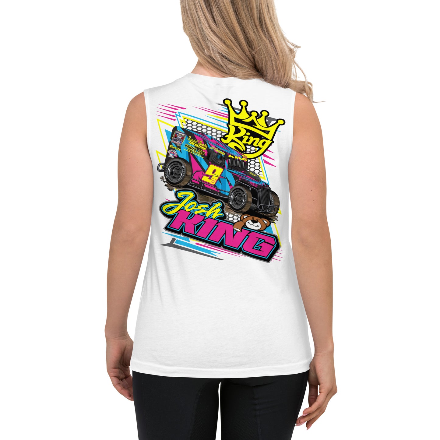 Josh King Teddy Bear Racing Muscle Shirt