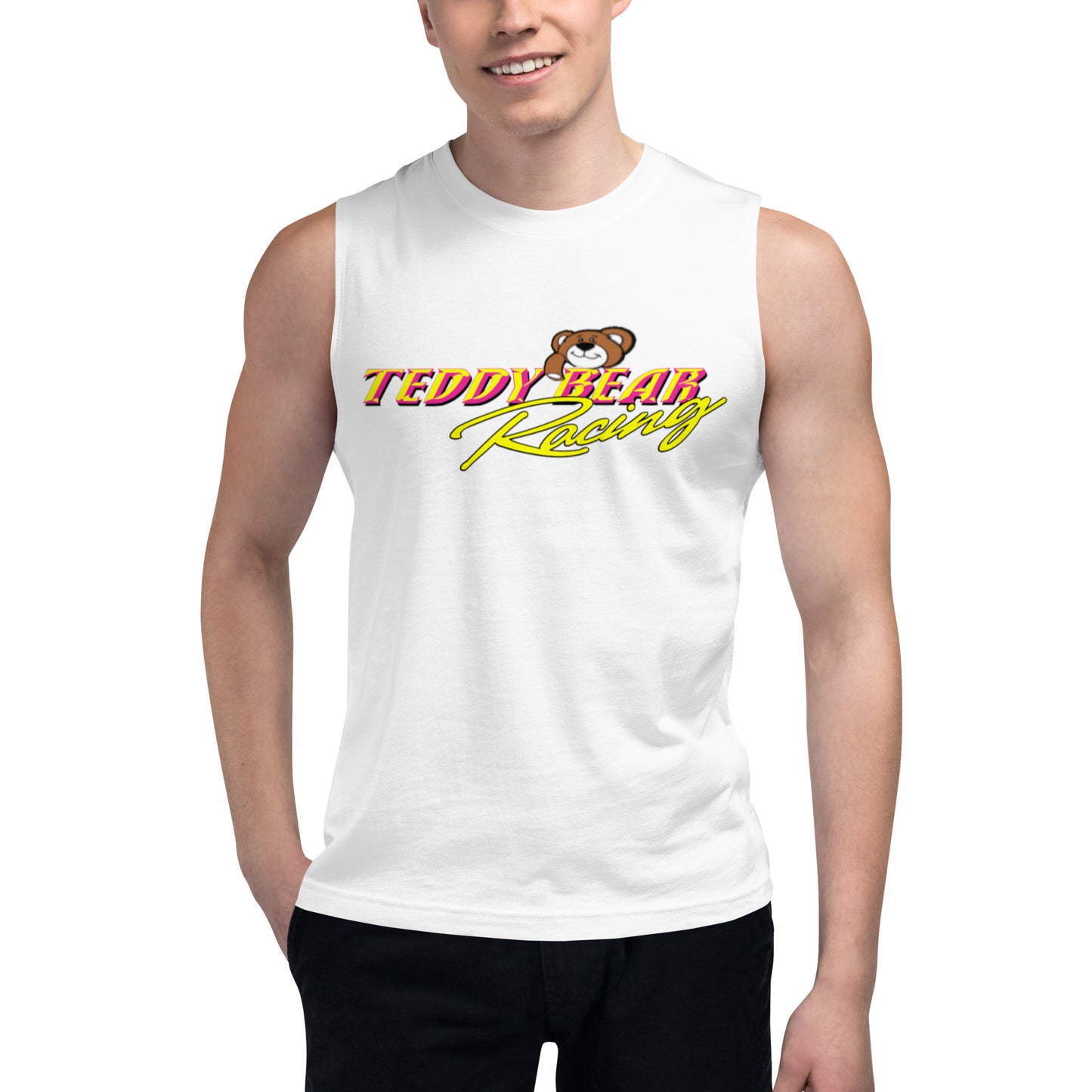 Josh King Teddy Bear Racing Muscle Shirt