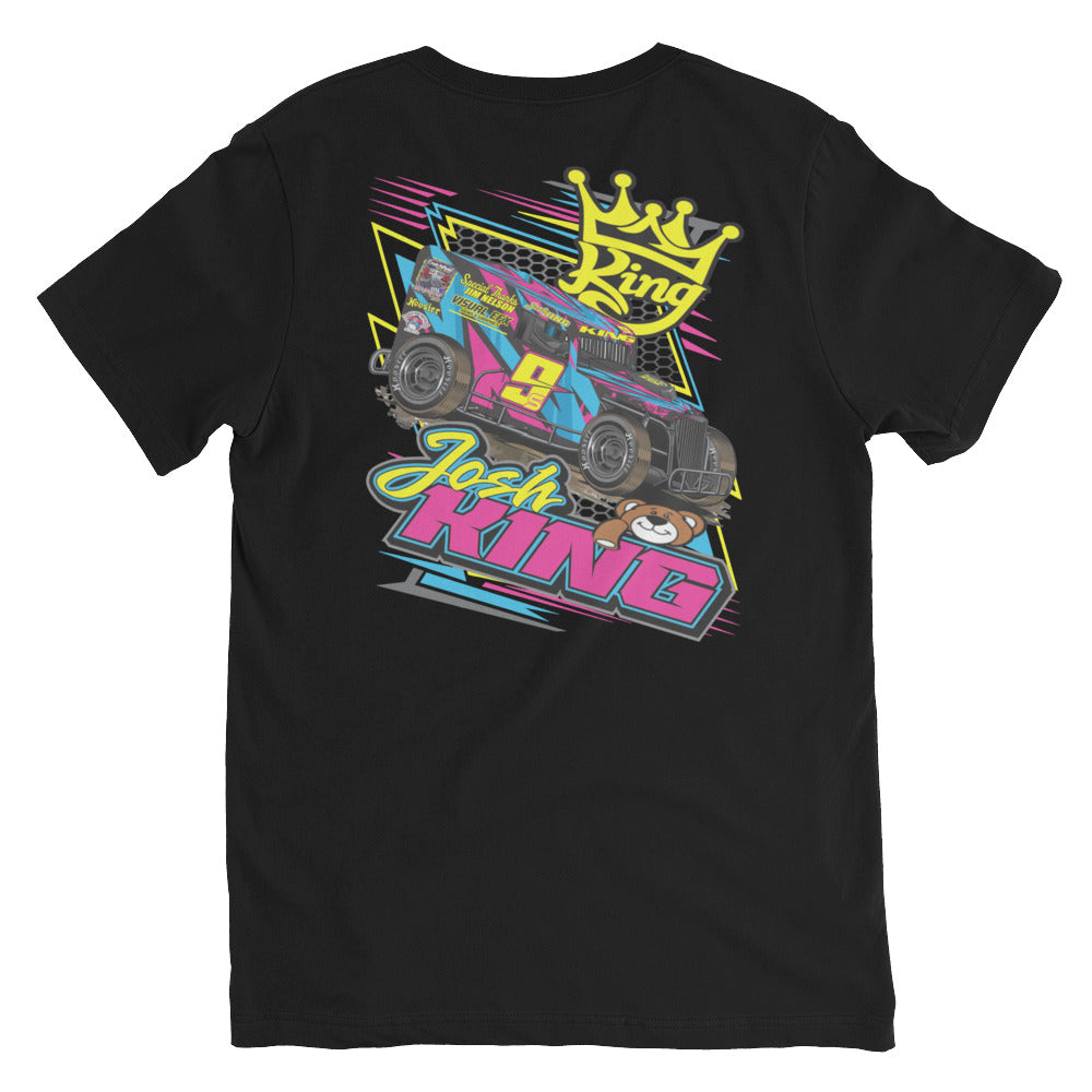 Josh King Teddy Bear V-Neck T-Shirt