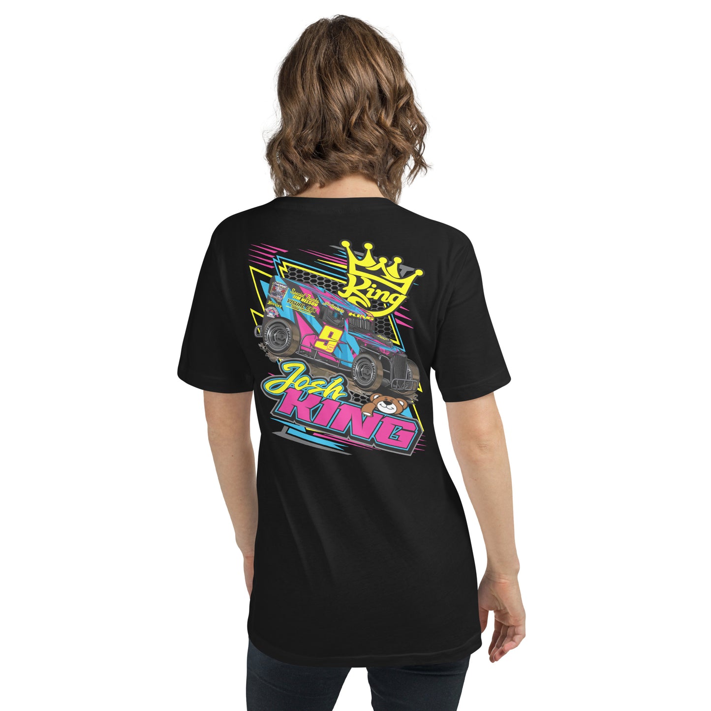 Josh King Teddy Bear V-Neck T-Shirt