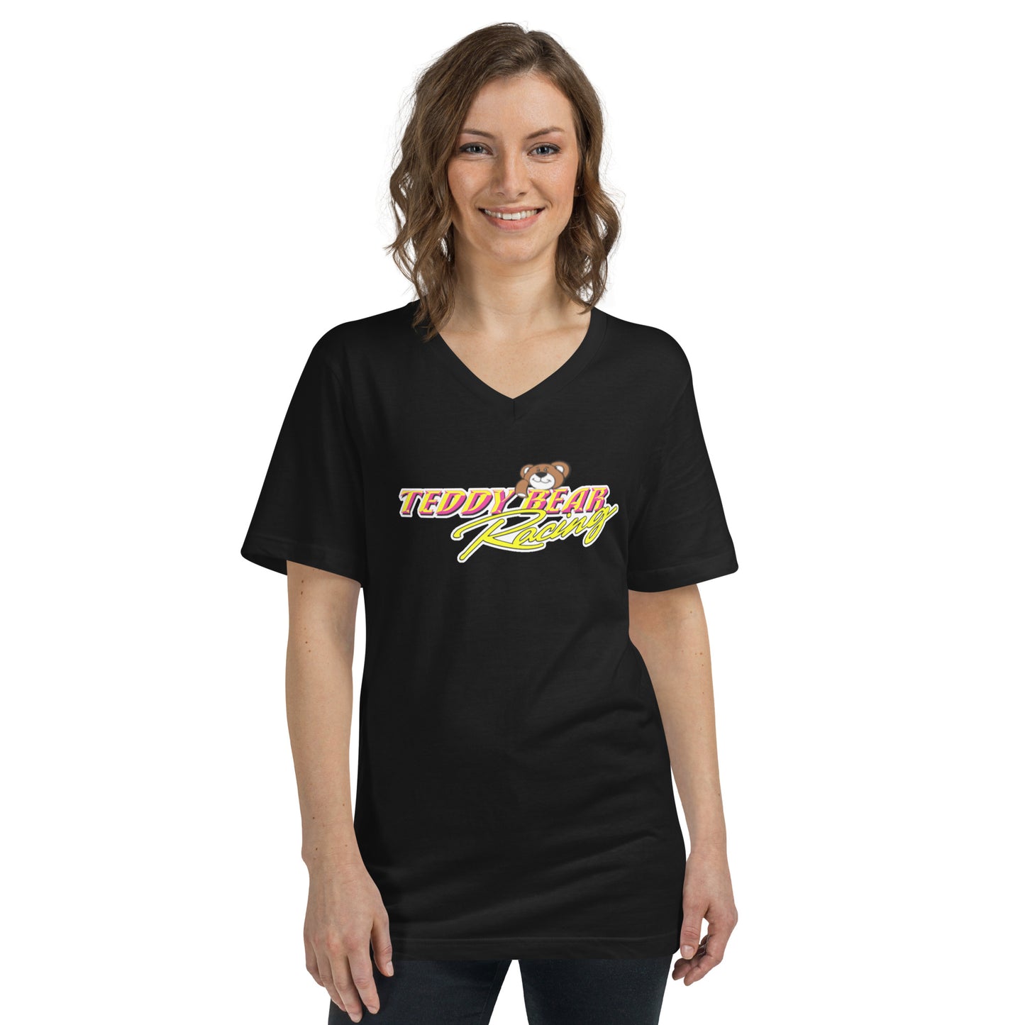 Josh King Teddy Bear V-Neck T-Shirt
