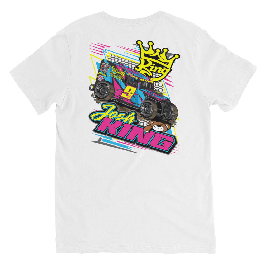 Josh King Teddy Bear V-Neck T-Shirt