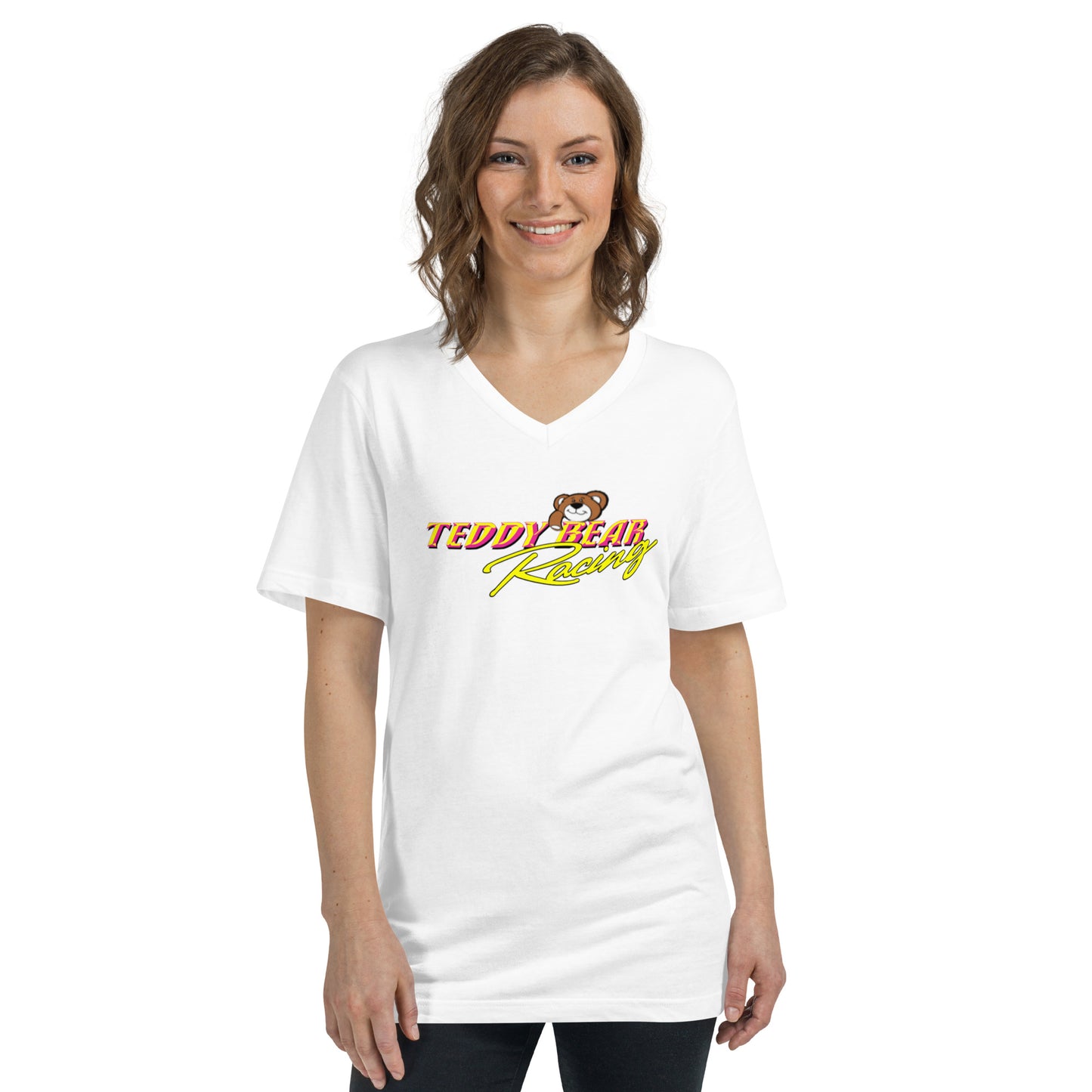 Josh King Teddy Bear V-Neck T-Shirt