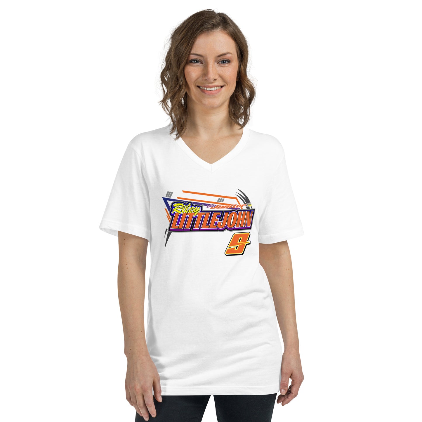 Riley Littlejohn Adult V-Neck T-Shirt